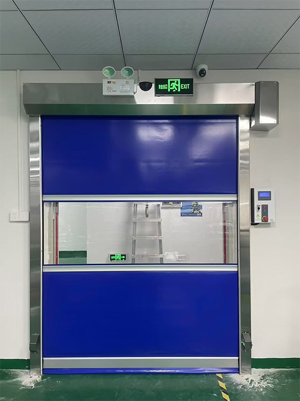 工业园区快速工业园区卷帘门在冷链物流仓储区的应用实践